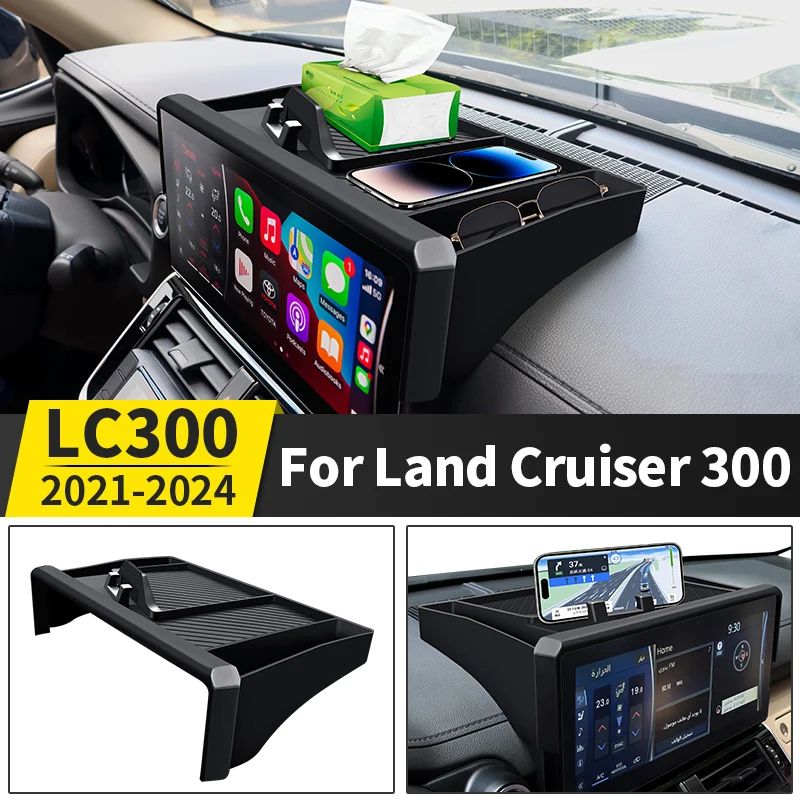 organisateur-de-tableau-de-bord-pour-toyota-land-cruiser-300-lc300-2021-20225-support-de-telephone-tapis-antiderapant-a-maintien-stable-accessoires-d'interieur