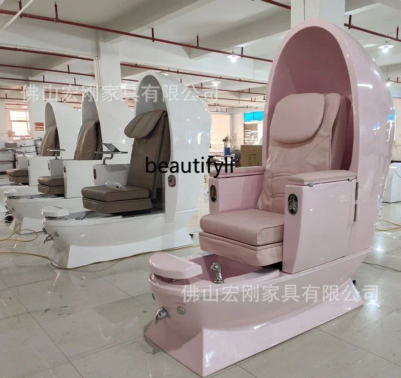 

Foot bath sofa Electric foot bath recliner Nail art and beauty shop, sofa embroidery sauna massage Nail art