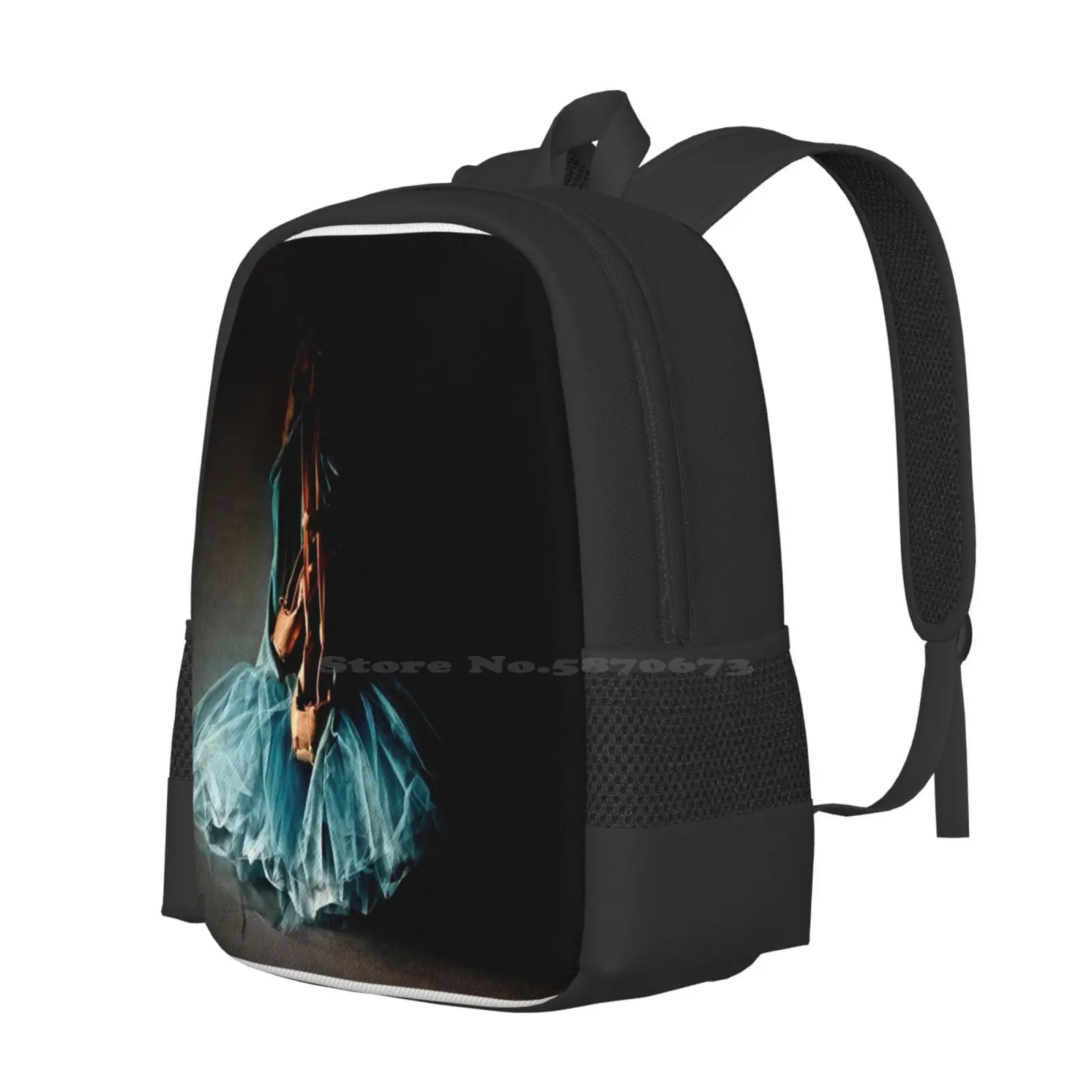 Dramatic Ballet Tutu On Old Wall Fashion Pattern Design Travel Laptop School Backpack Bag Old Ballet Dramatic Dance Classical