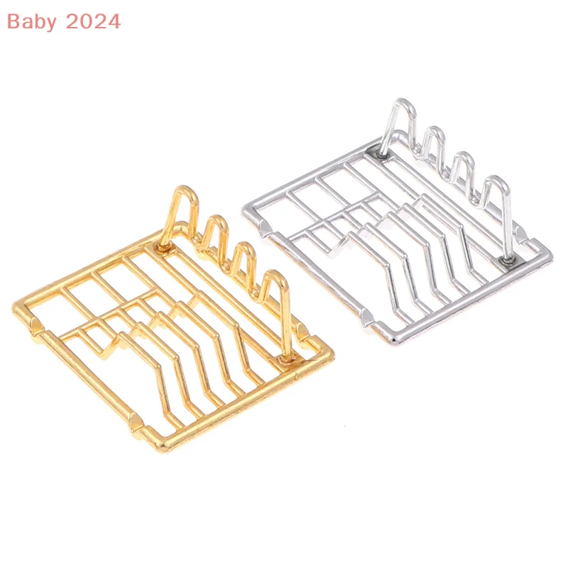 1Pc 1:12 スケールドールハウスミニチュアディッシュラック棚キッチン家具のおもちゃ子供のためのファミリーコレクション