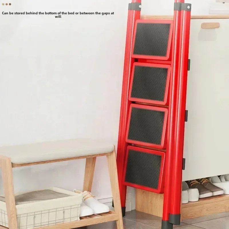 Minimalist Home Ladder Stool Folding Zigzag Ladder Anti Slip Pedal Ladder Indoor And Outdoor Multifunctional Portable Ladder image 4