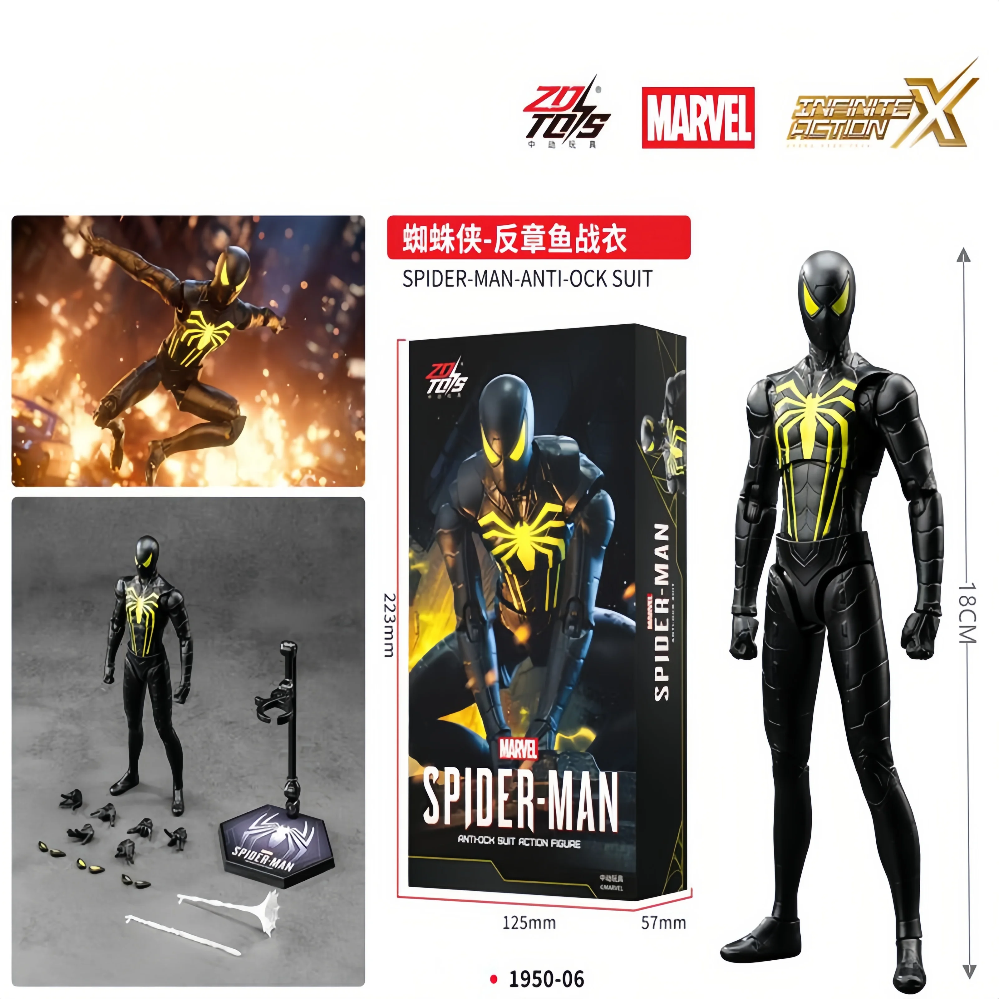 ZD Toys マーベル アベンジャーズ スパイダーマン スパイダーパンク
