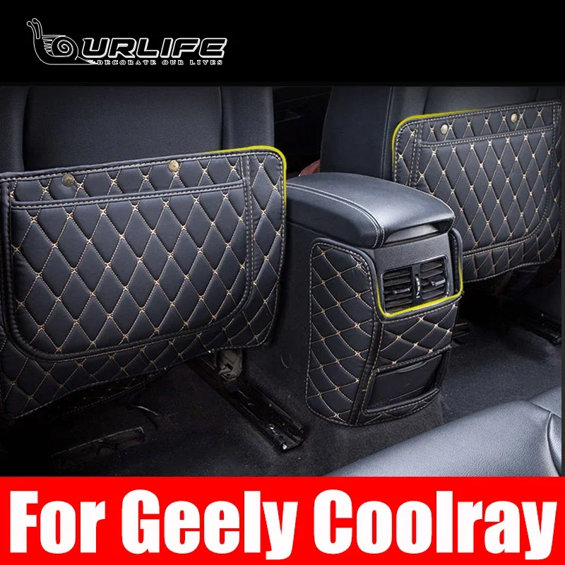 

For Geely Coolray sx11 2019 2020 2021 seat Anti-kick mat cover decoration Anti-dirty pad car styling Mouldings accessories parts