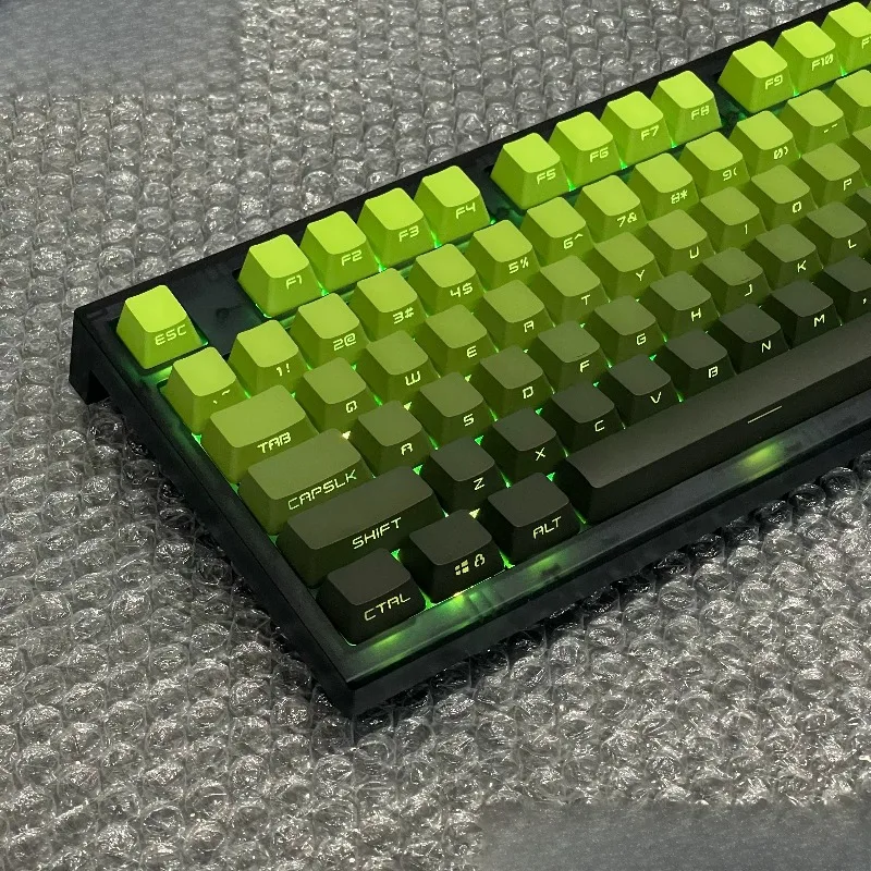 Matcha Theme Keycaps Set Customization PBT Sublimation OEM Profile Keyboard Cap for Mechanical Keyboard Accessories DIY Gift