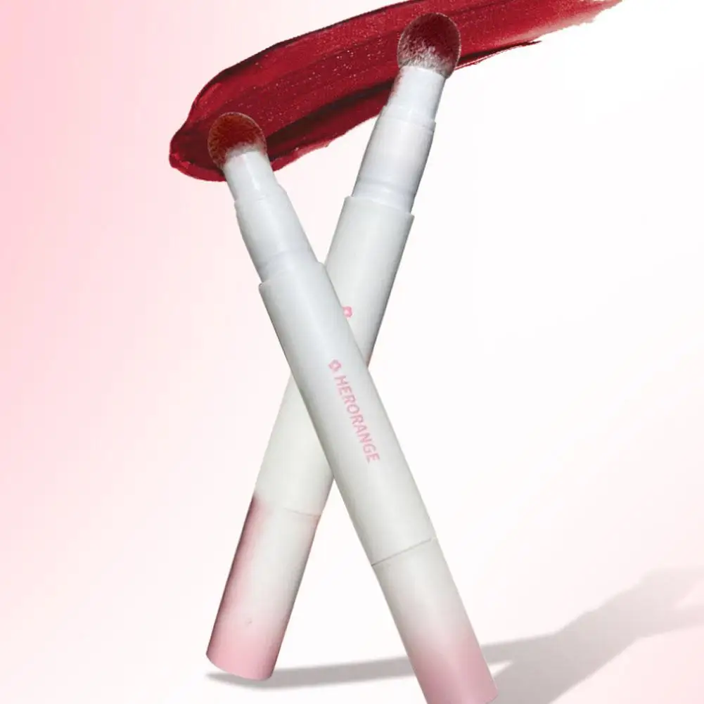 DIKALU Lip Powder Cream Air Cushion Lip Cream Matte Lip Glaze Mouth Red Lip Mud Non-fading Non-stick Cup Feminine White Brick Re