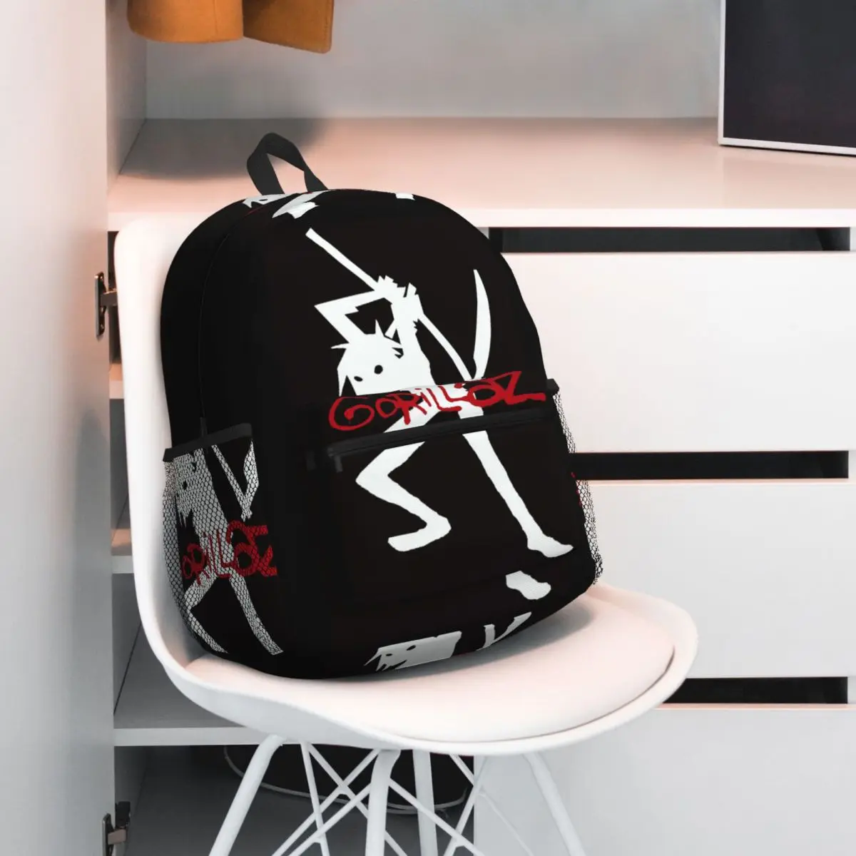 Banda gorillaz estudante mochila saco de escola caminhadas viagem daypack para meninos meninas moda bookbag sacos ombro