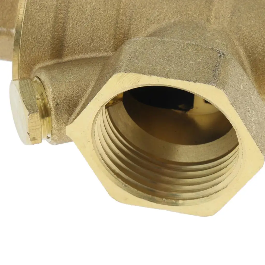 High Flow Water Regulator Valve 1 Inch Copper Pressure Reducer for Water Filter Installation