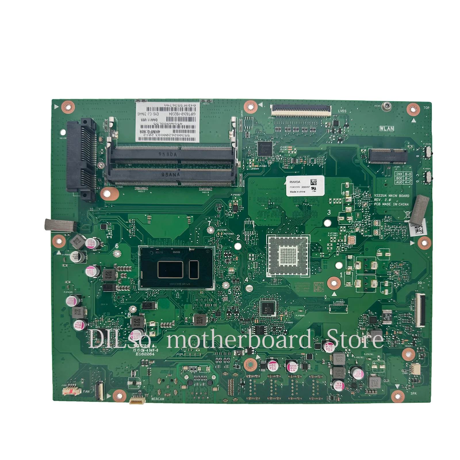 Imagem -02 - Motherboard para Asus V222u V222ua All-in-one Desktop Mainboard I38130u Uma Kefu-v222ua