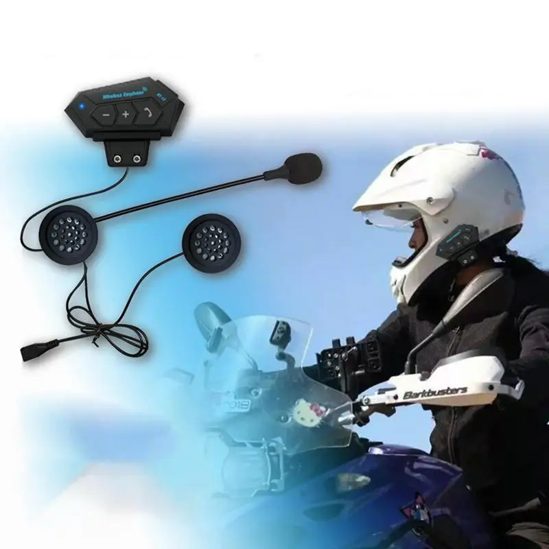 

Bluetooths Motorcycle Helmet Headset BT5.0 Wireless Riding Headphone Anti Interference Motor Bike Handsfree Helmet Headsets