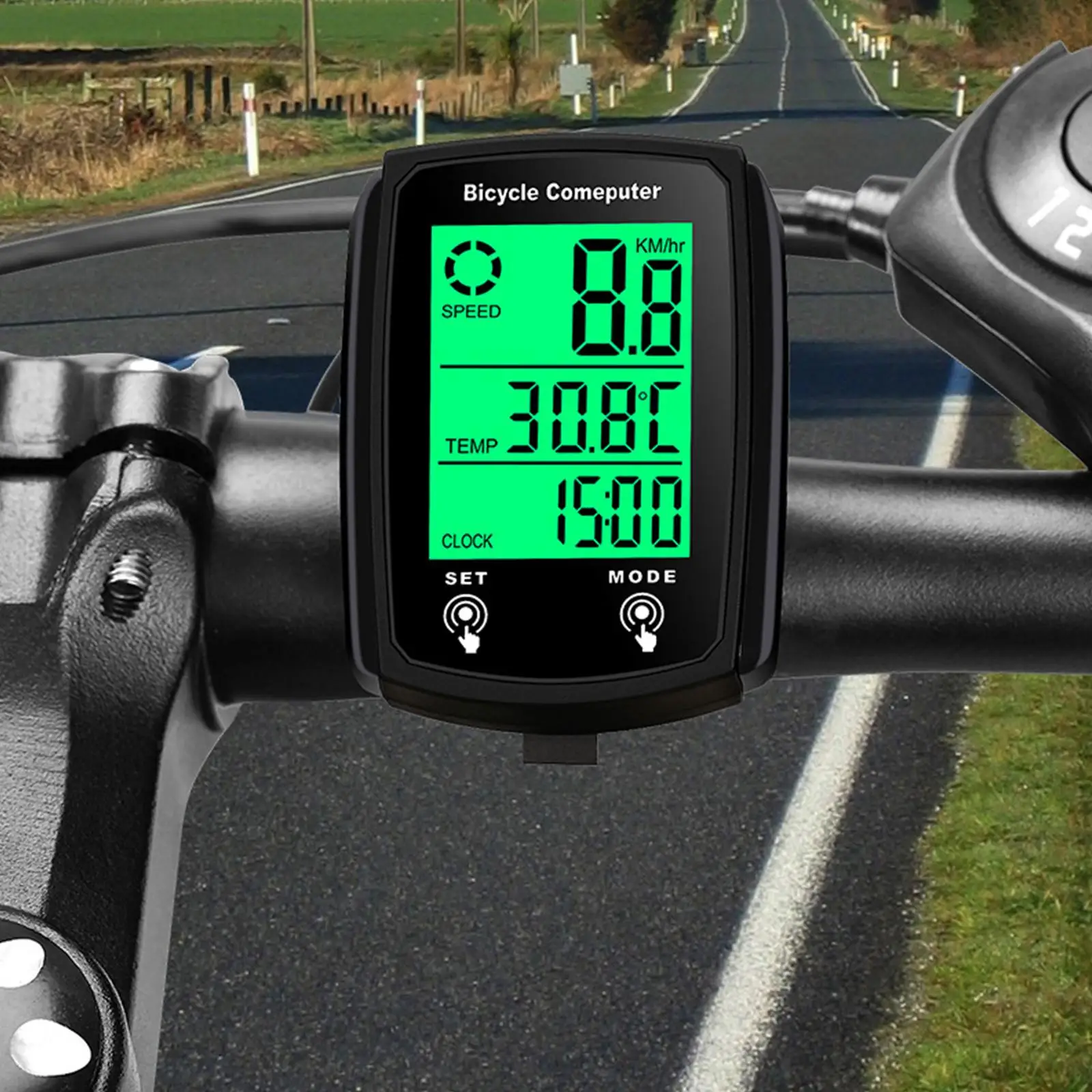 Wired Bike Computer Led Digital Bicycle Speedometer Touchscreen Backlight Odometer With Computer Waterproof Cycling