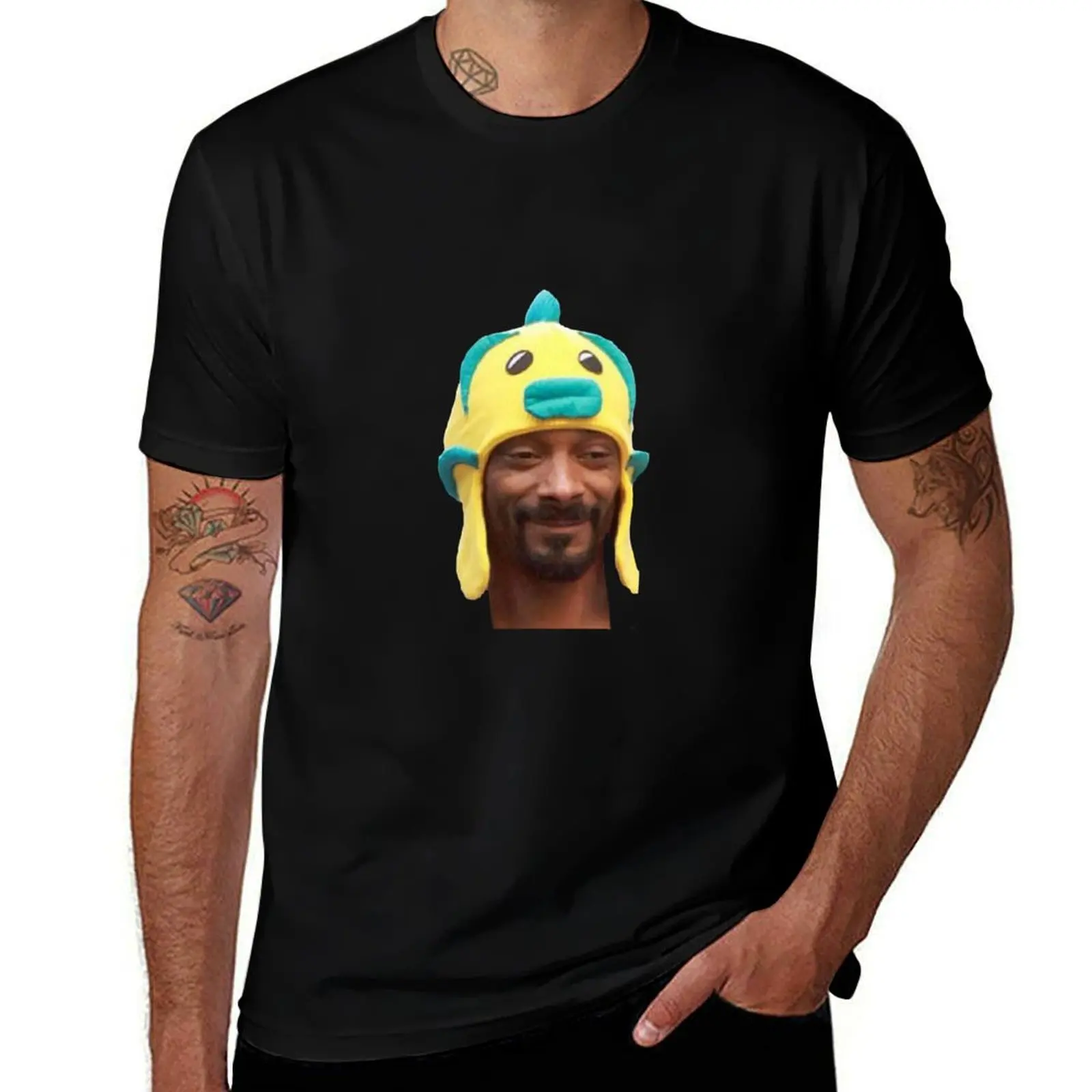 Snoop fish T-Shirt Summer Holiday Casual Tee