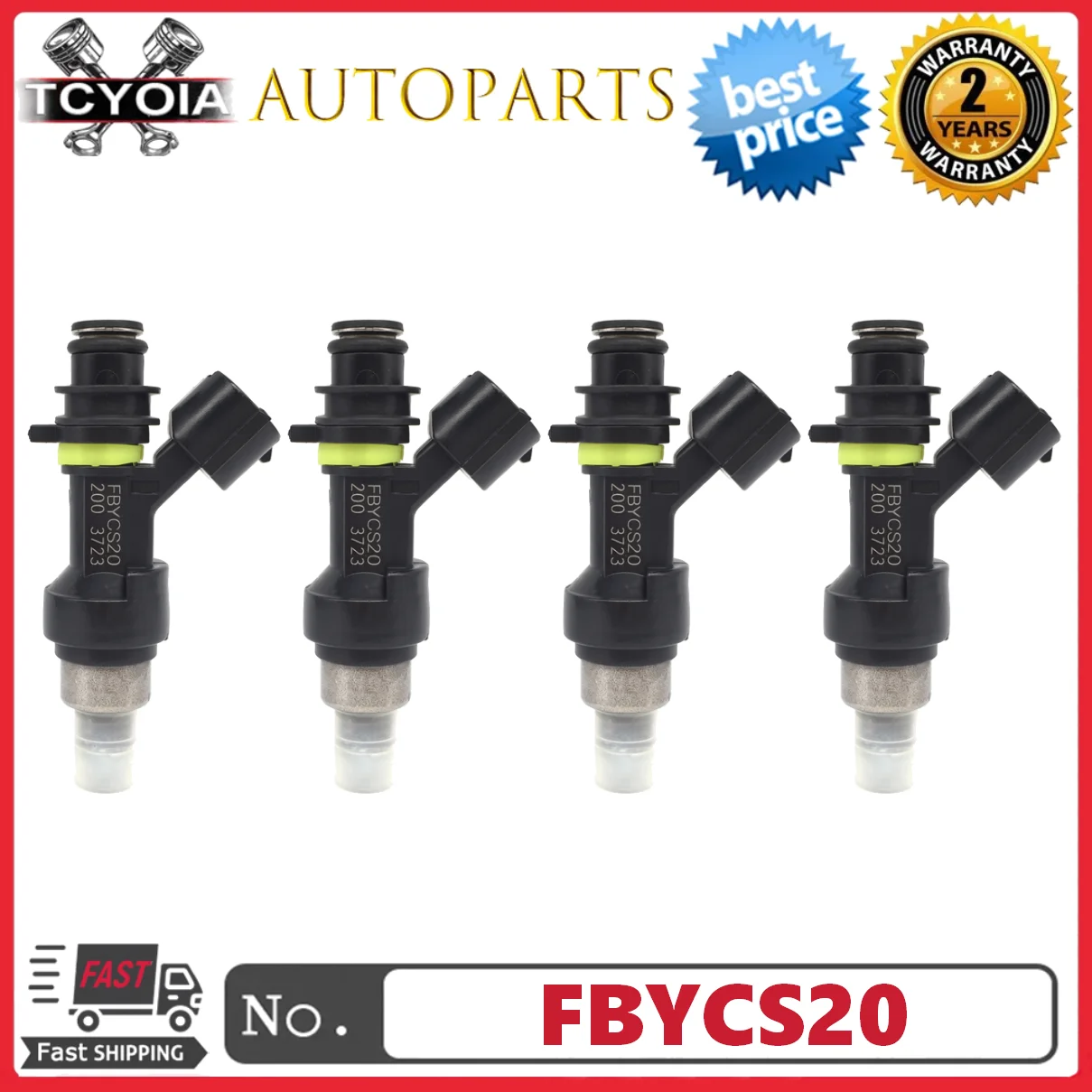 

4pcs/lot Fuel Injectors FBYCS20 FBY-CS20 for 2004-2007 Suzuki Aerio 2.3L L4
