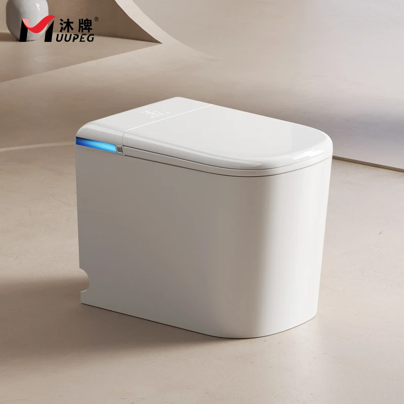 

Factory Direct Smart Toilet Remote Control Heated Seat Automatic Flushing Electric Floor Mounted Bathroom S-Trap Included