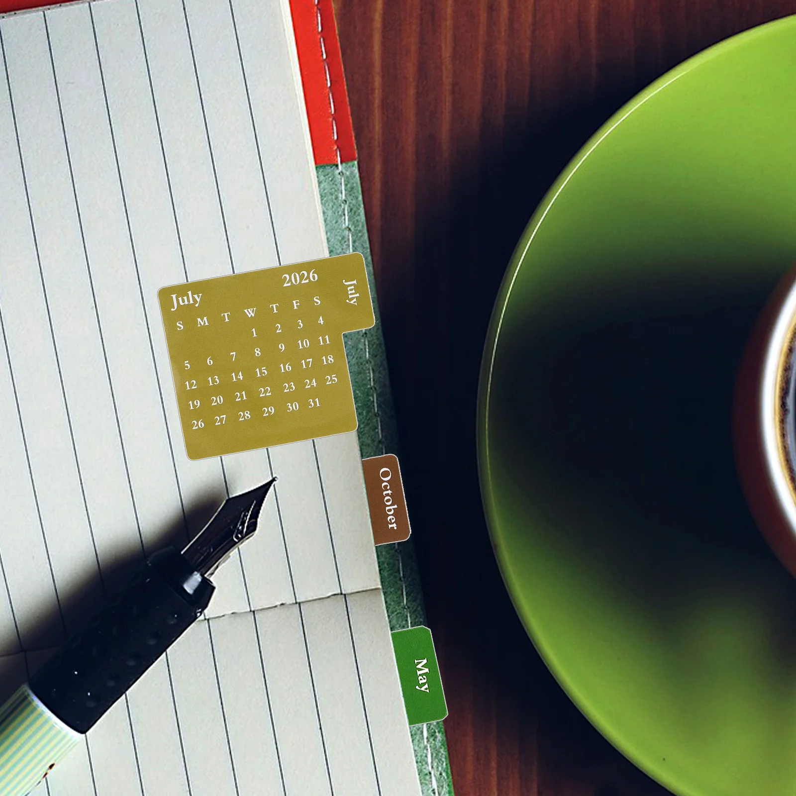 

4 set Monthly Planner Tabs 2026 Self-Adhesive Calendar Index Stickers For Office School Schedule Organization Page Tabs Sticky