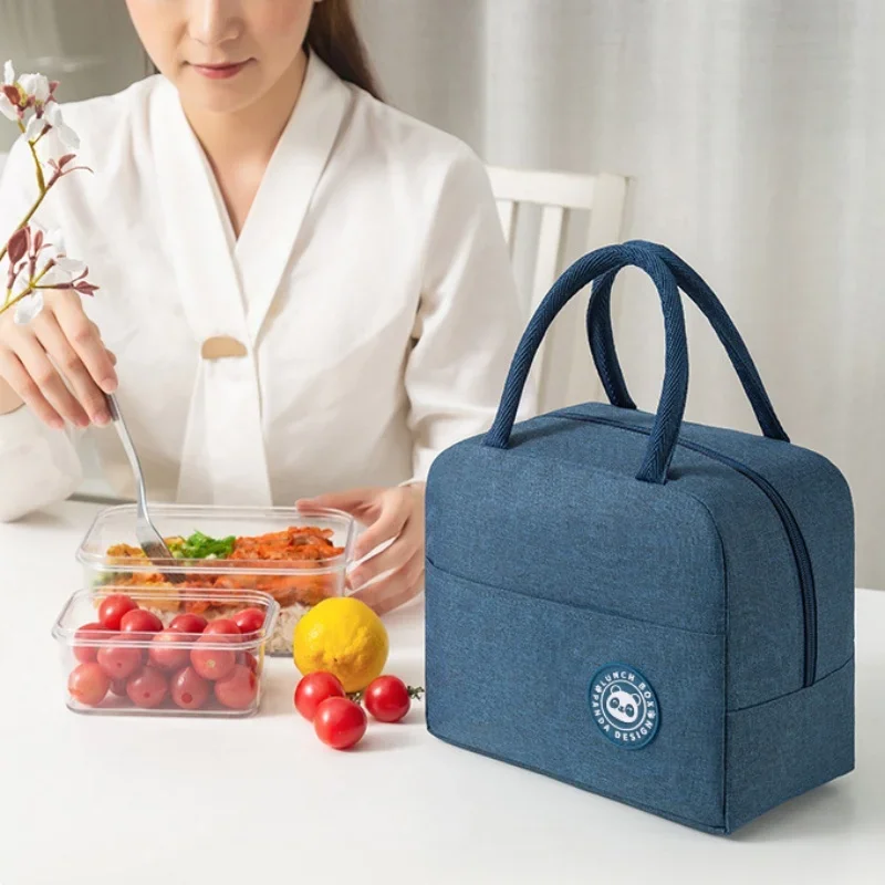 Borsa per il pranzo borsa termica borsa per il pranzo portatile borsa per il pranzo in lamina borse fresche confezione da donna borsa per alimenti