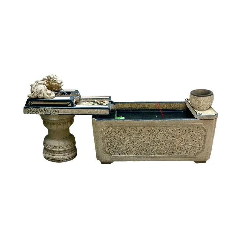 

Garden pool landscaping circulating water ornament villa outdoor balcony household big fish pond lucky outdoor goldfish tank