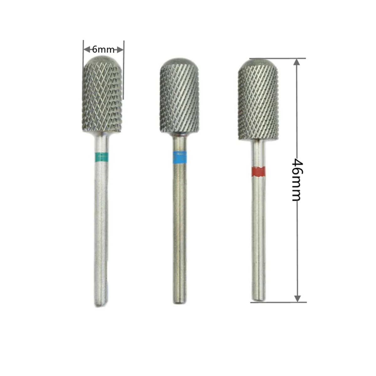Cemented carbide Steel Milling Cutters For Manicure, Removing Gel Polish Nail Drill Bits Smooth top of the cylinder Tools view 2