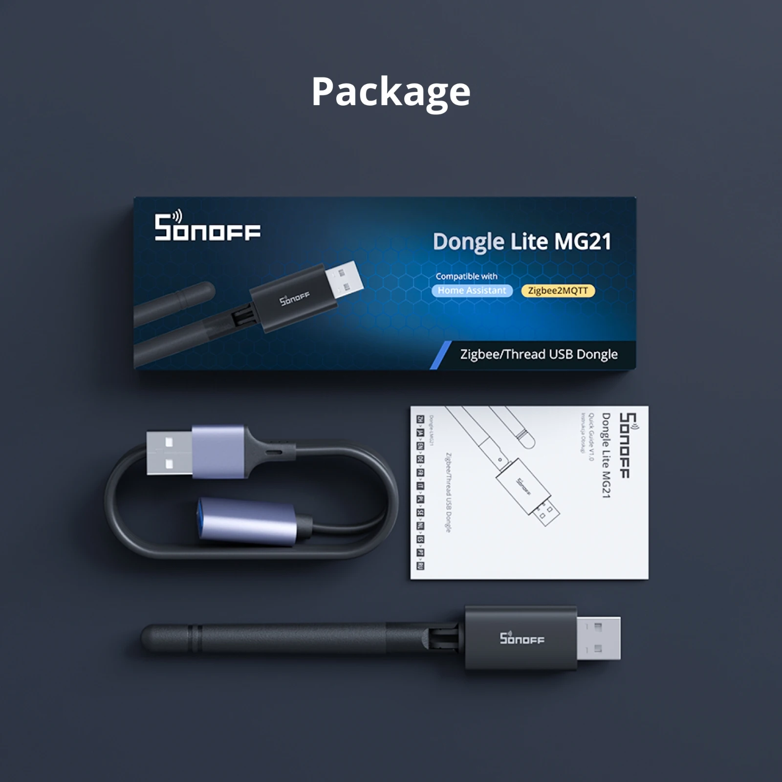 SONOFF Dongle Lite MG21 Zigbee/Thread USB Dongle Dongle-LMG21 EFR32MG21 Compact Size 65% Smaller than ZBDongle-E Cost-Effective - view 6