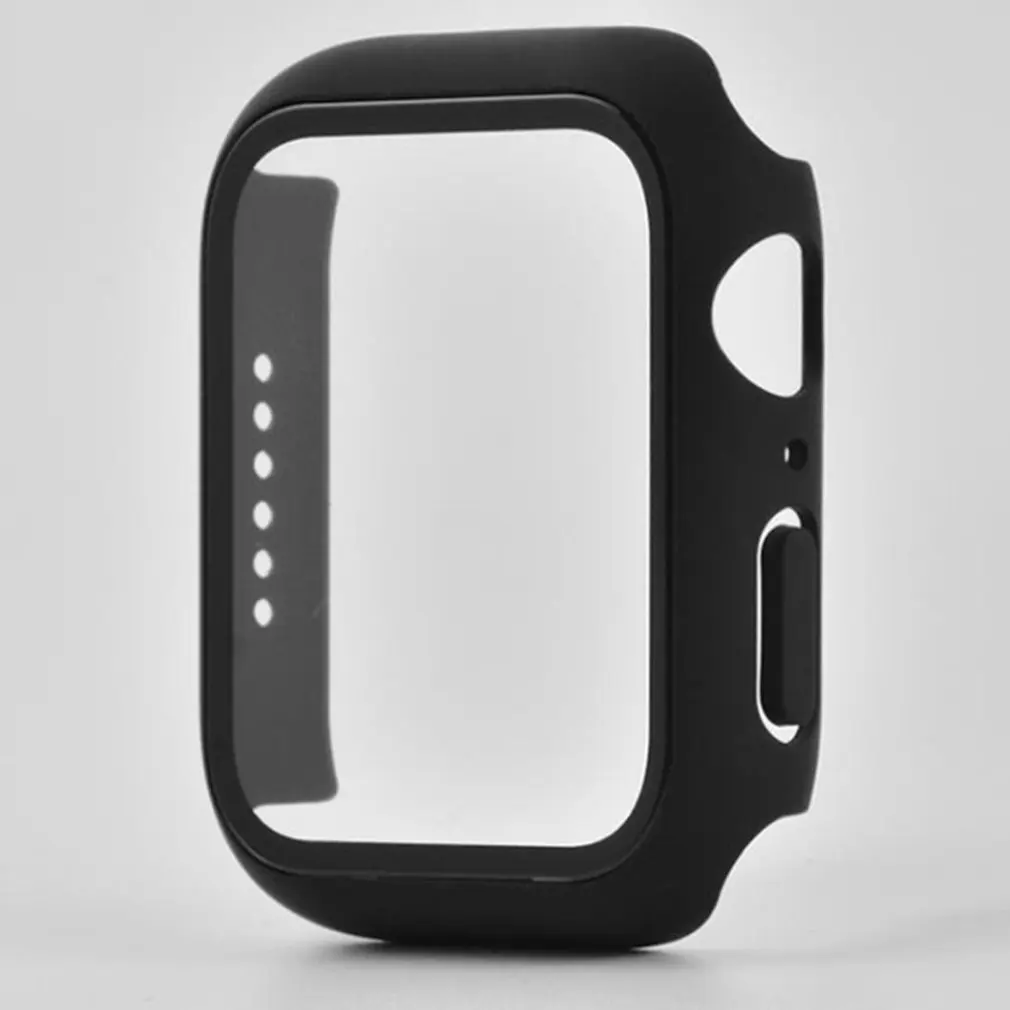 애플 시계 케이스 커버 44mm 40mm 팔찌 강화 유리 iWatch 42mm 38mm 42, 애플 시계 시리즈 6 5 4 3 44 42 38mm 용
