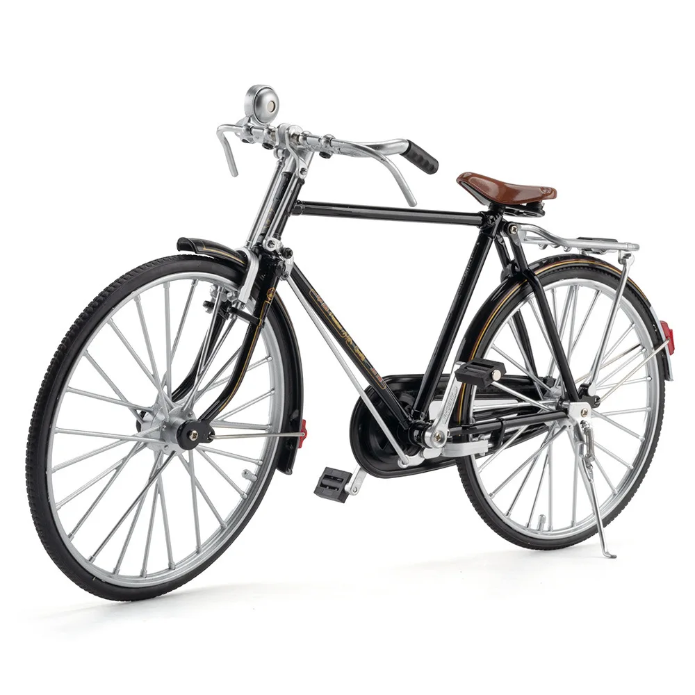 1:6 liga modelo de carro retro bicicleta deslizante modelo ornamento brinquedo coleção presente
