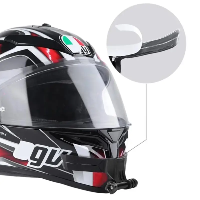 【C】Motorcycle Helmet Chin Mount With Sticker For OSMO Action 6/5Pro/4/3 13 12 11 10 Camera Holder Riding Gear Accessory