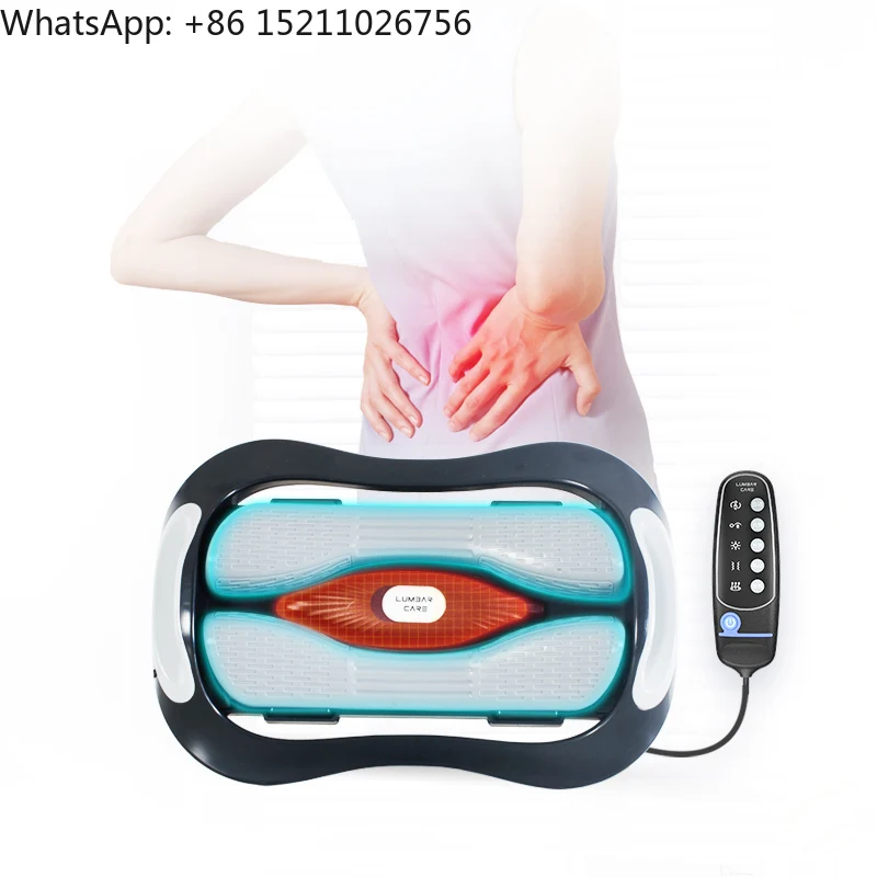 Innovative Electric Waist Lumbar Traction Device Multi-Frequency Dynamic Top Pushing Stretching Relaxation Massage Cushion Spine