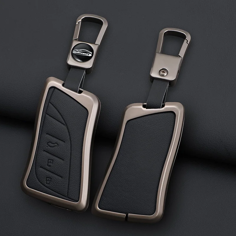 Car Zinc Alloy Leather Key Case Cover Chain For Lexus NX ES UX US RC LX IS 250h RX 350h LS 450h 260h 300h UX200 LM350H LM500H