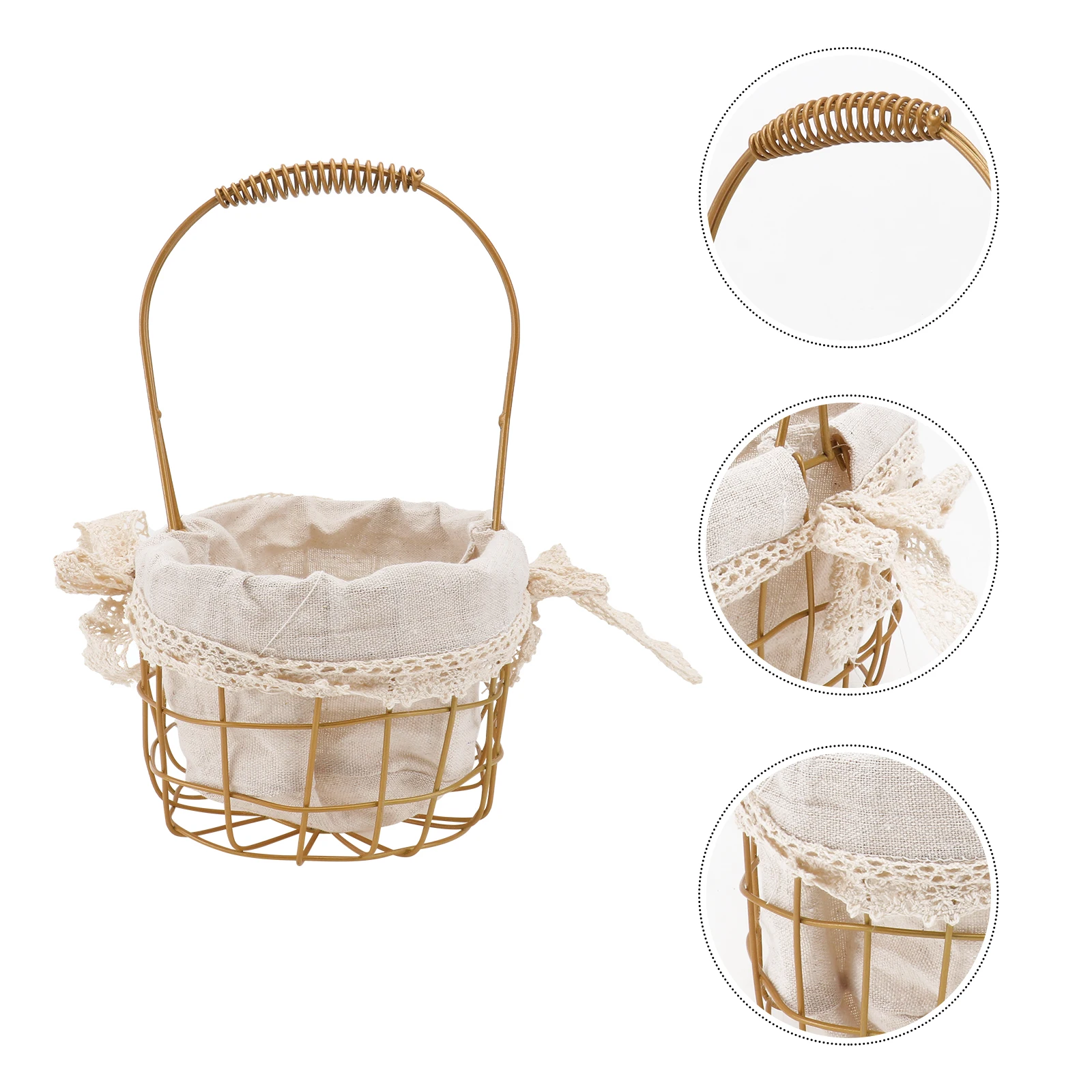 

H held Flower Basket Iron Tulip Container Storage Decorative Hanging Basket Kitchenware Bread ganizer High Quality Material