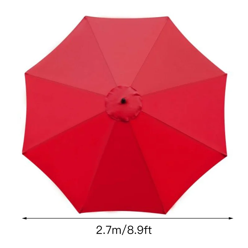 Breathable Sun Umbrella Canopy, UV-Protected And Waterproof Outdoor Canopy, For Patio And Poolside, 2.7 M, 3M, Without Stand