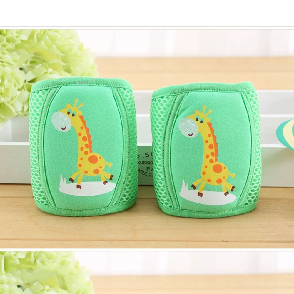 Wear-resistant Cotton Polyester Cartoon Knee Pads Reticular Elastic Crawling Toddler Protector Leg Warmer