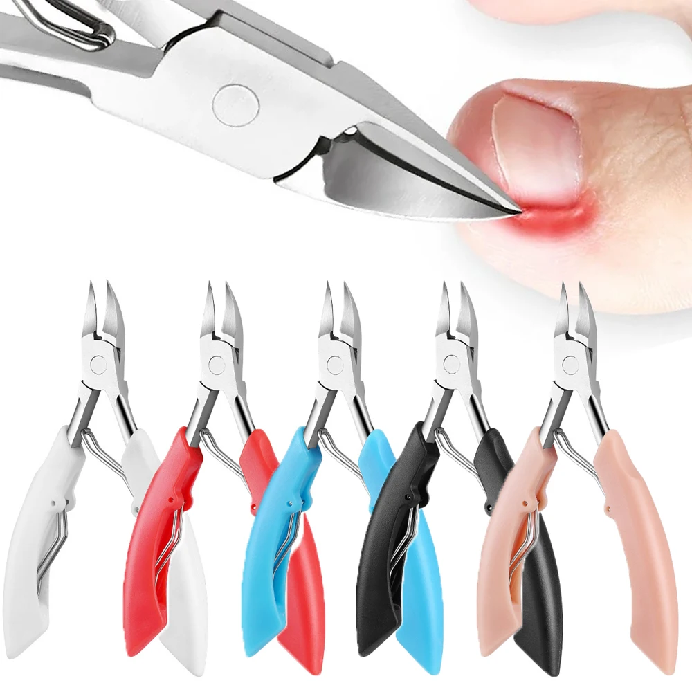 Ingrown Toenail Tool Dead Skin Remover Thick Toe Nail Clippers Cutter Nail Cuticle Scissors Pedicure Curved Manicure Tool