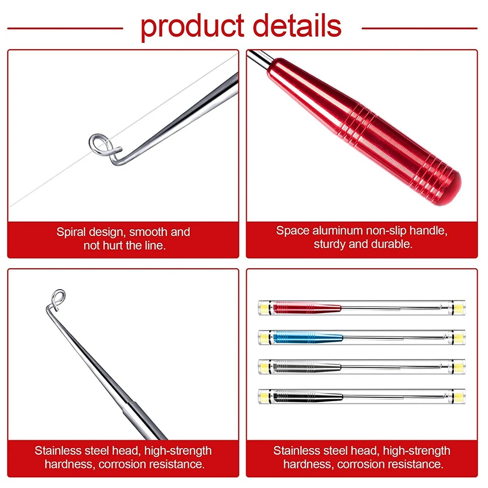 【NEW B63C】 4PCS Fishing Hook Remover Tools,Fish Hook Quick Removal Kit with Storage Tube,Fish Hook Separator Extractor Accessori