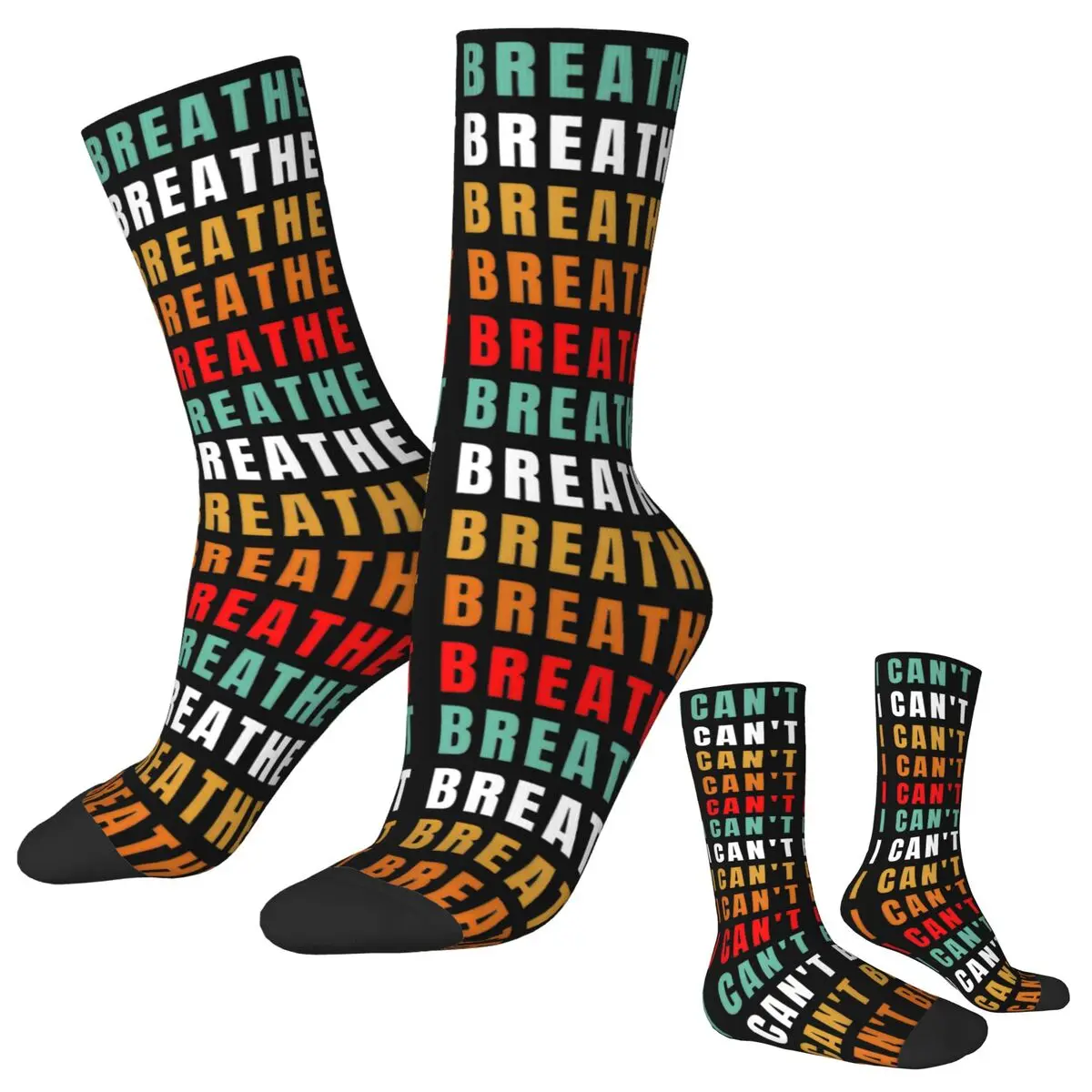 لا أستطيع التنفس الجوارب جوارب الخريف الكورية زوجين تنفس الجوارب تصميم الجري عدم الانزلاق الجوارب #1