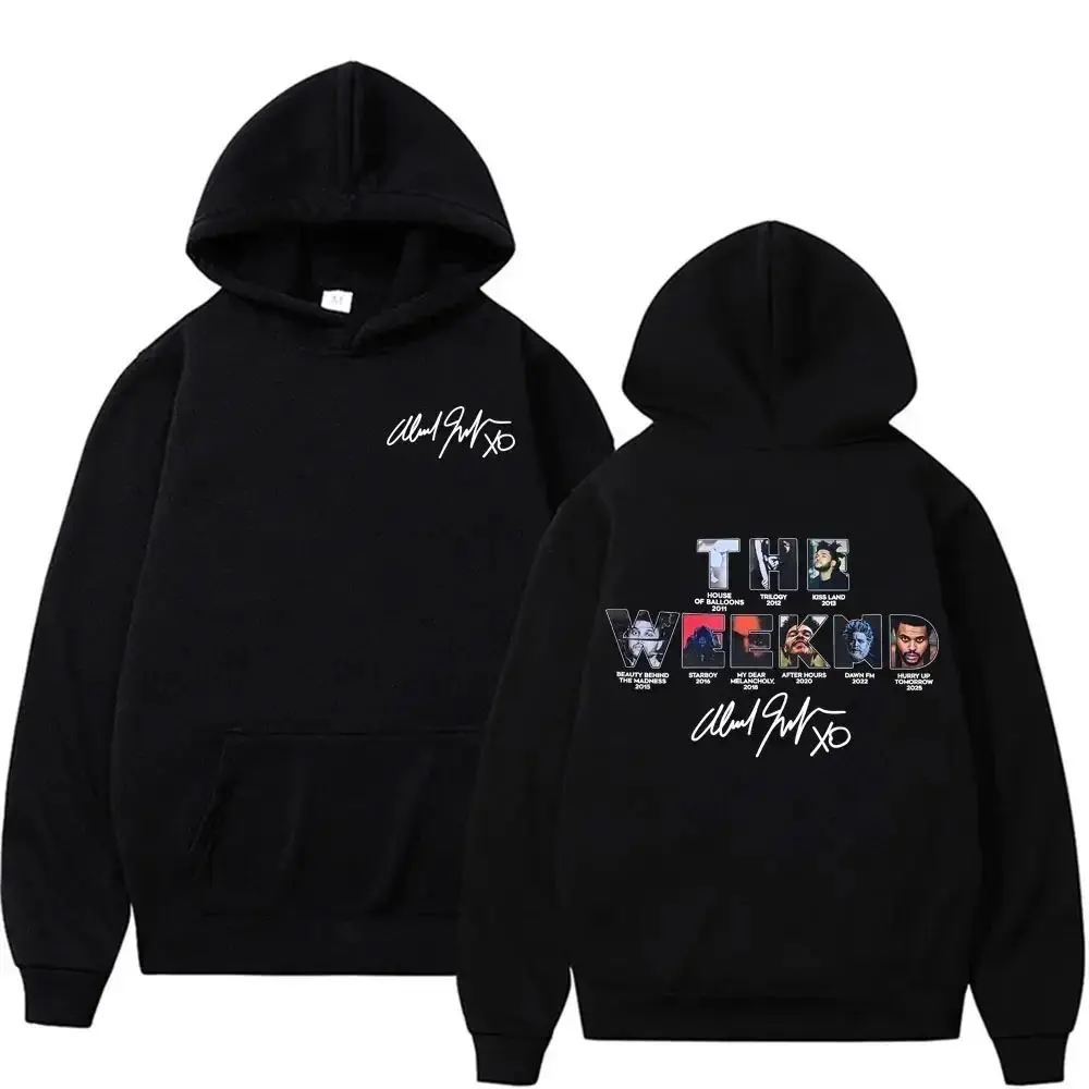 Y2k Hip Pop Clothing The Weeknd Hurry Up Tomorrow Album Cover  Print Hoodie Harajuku Hip Hop Fashionable Casual Hoodie  hoodie