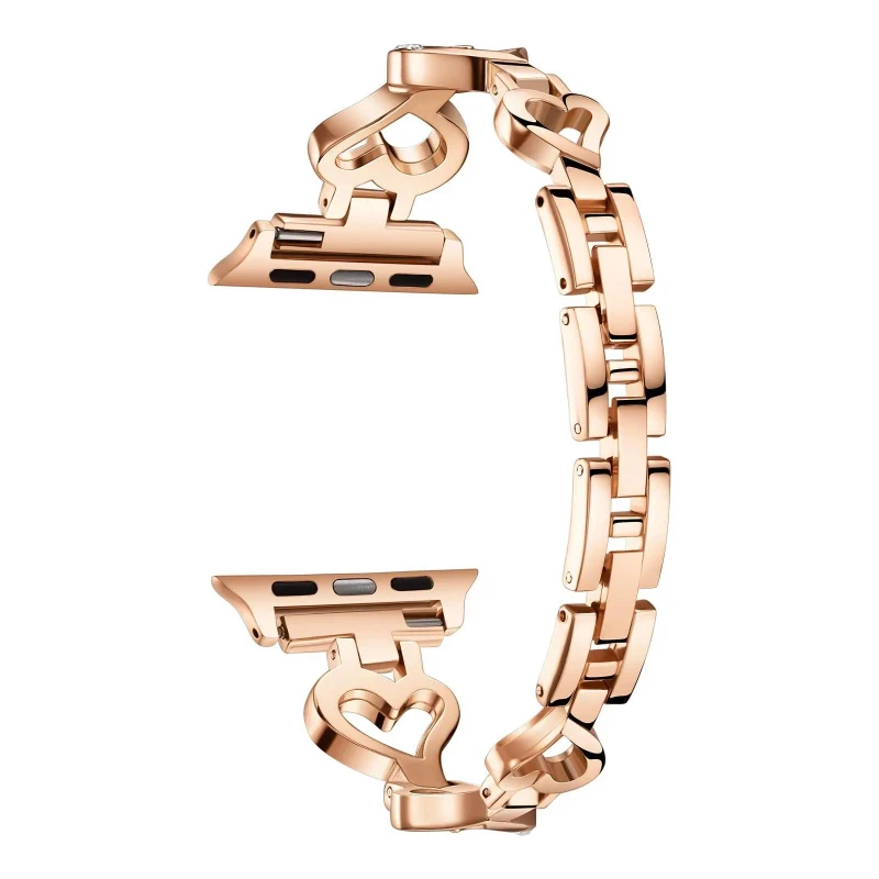 Für Apple Watch Band Ultra 2 49 mm 45 41 46 42 38 40 44 mm Gliederarmband Correa iWatch Serie 10 9 8 7 6 5 4 se Diamantarmband