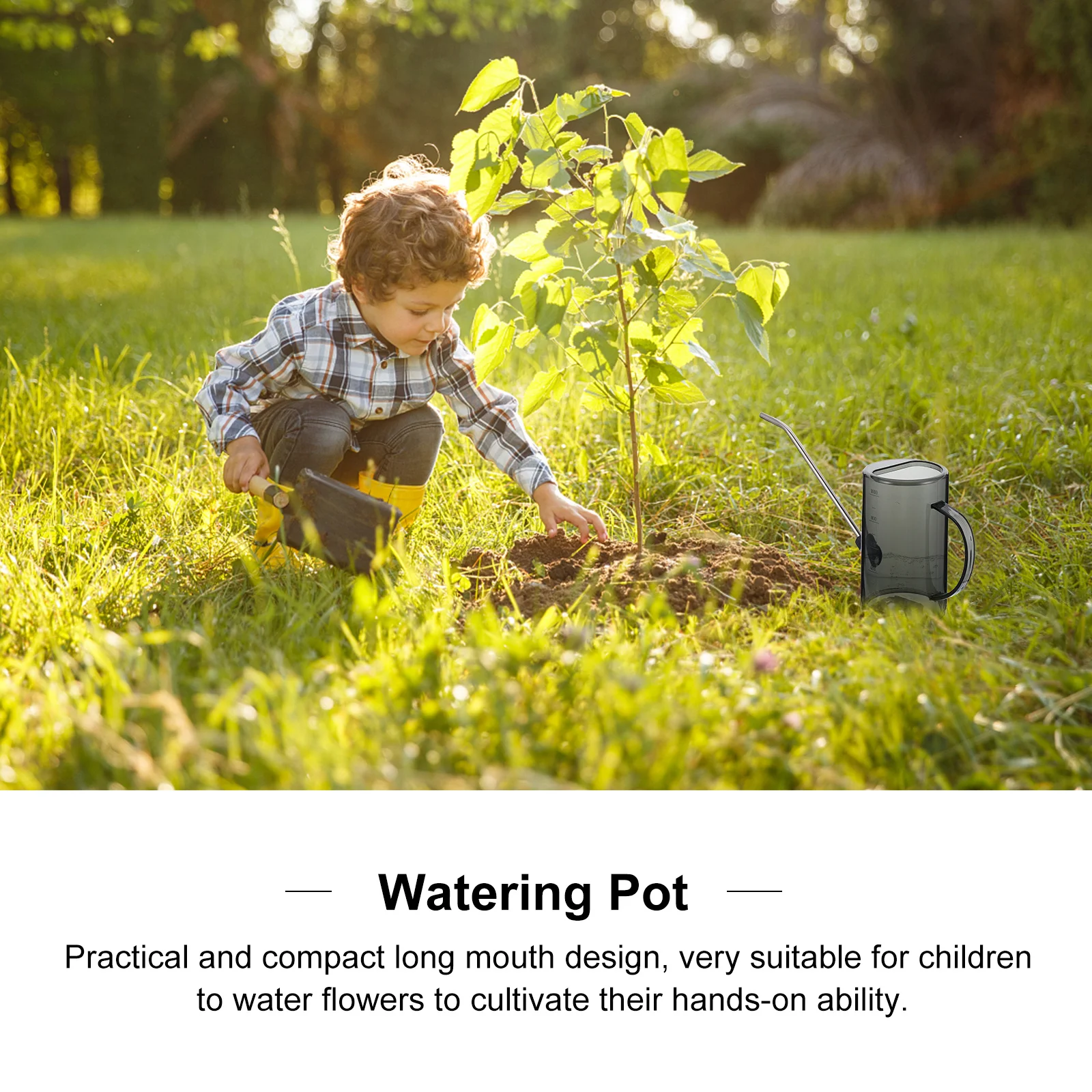 

Watering Pot Long Mouth Gardening Tool Lightweight Leak Proof Small Spout Precise Watering Bottle for Succulents Plants Flowers