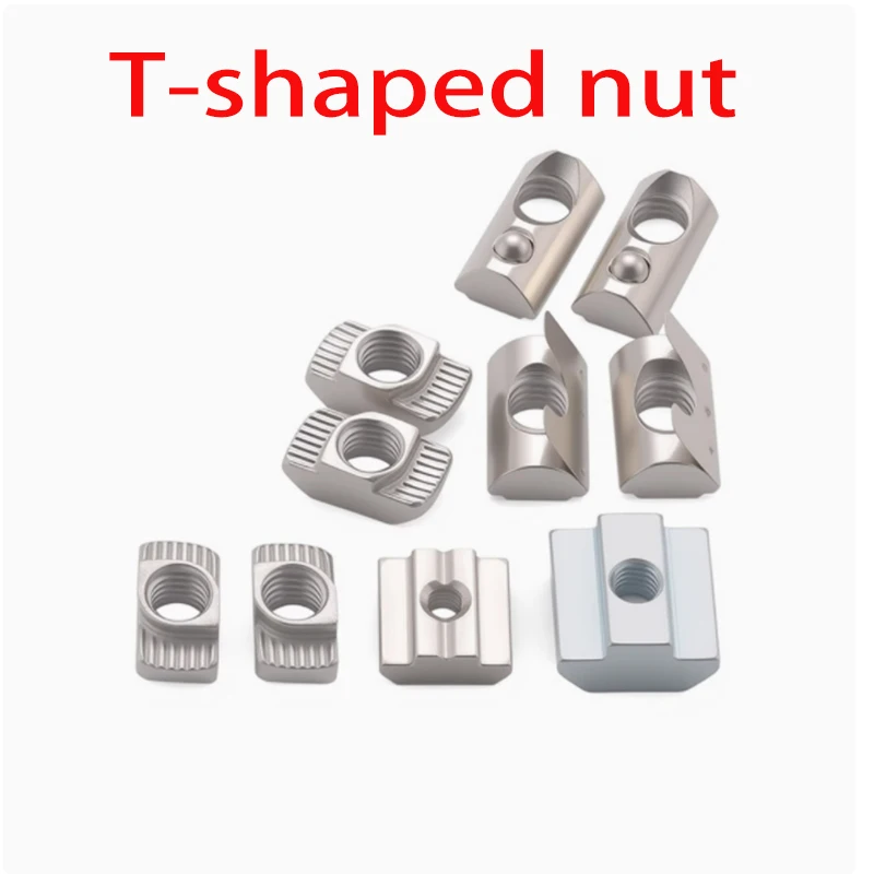 

M3 M4 M5 M6 M8 T Block Square nuts T-Track Sliding Hammer Nut for Fastener Aluminum Profile 2020 3030 4040 4545