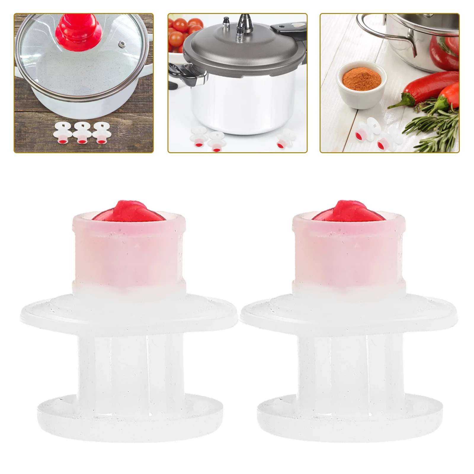 Accesorios para tapa de olla, válvulas de alivio para olla a presión, limitación de sopa, Gel de sílice, 5 uds.