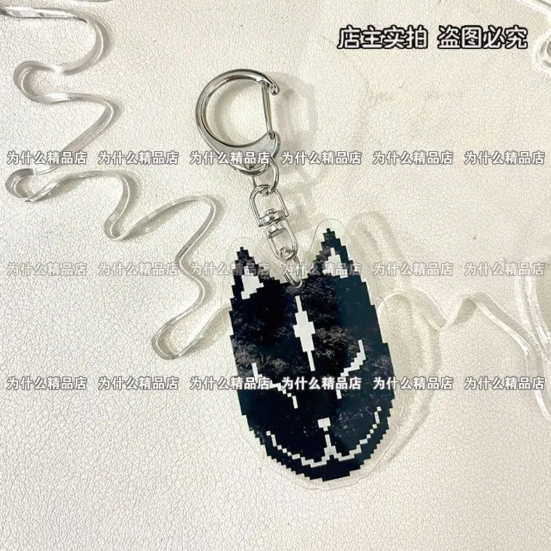 MARETU أنيمي المفاتيح النساء الكرتون سلسلة مفاتيح مصنوعة من الأكريليك رجل مفتاح قلادة عصابة مضحك زخرفة اكسسوارات صديق هدية #3