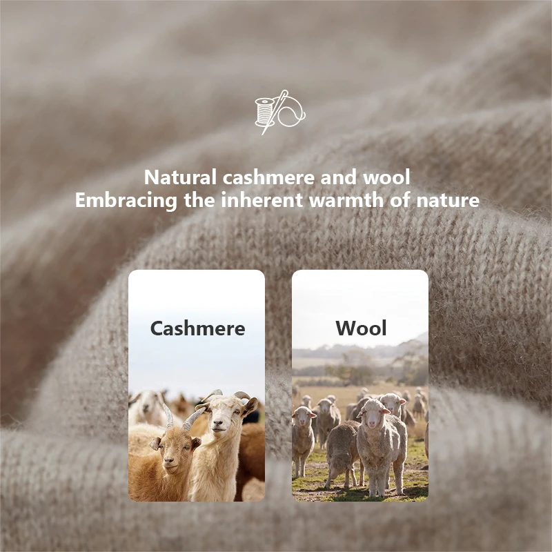 AMII Eleganckie Swetry Damskie 2025 Zima Nowy Dekolt V Uniwersalna Odzież Damska Jednolite Dzianiny Wełniane Długi Rękaw Bluzki Damskie 12523165