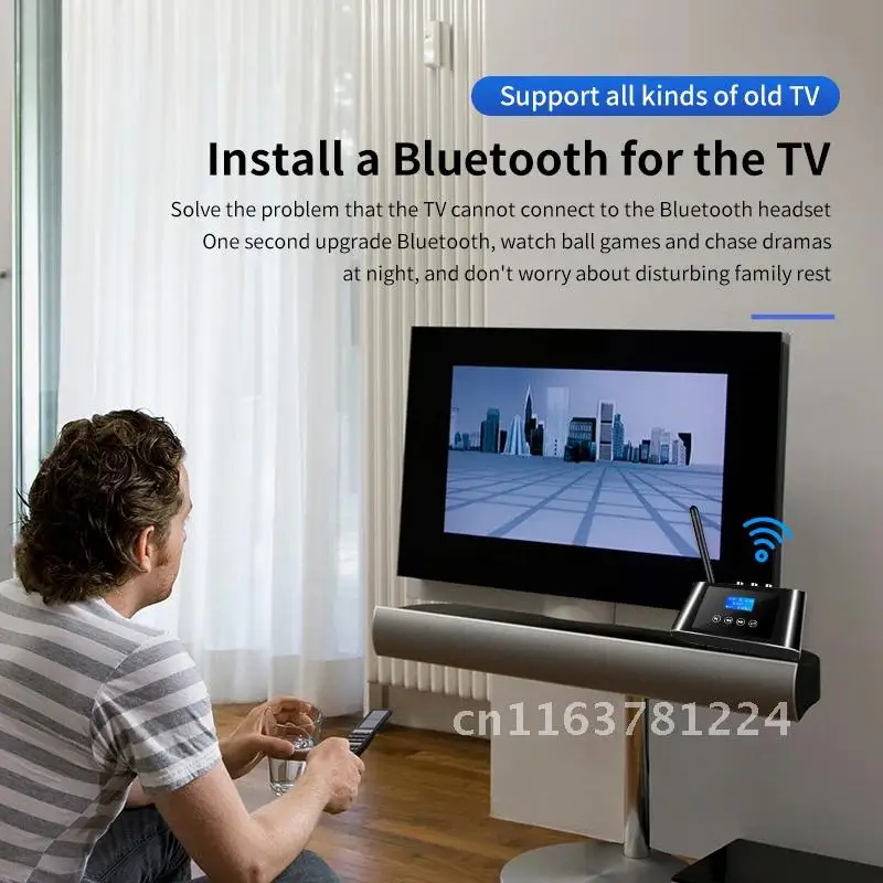 

Bluetooth Audio Receiver Transmitter TV PC Speaker Wireless Adapter Digital to Analog Converter SPDIF Coaxial to 3.5MM AUX RCA