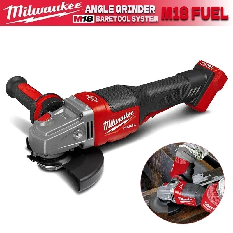 

Milwaukee M18 FSAG125XPDB angle grinder 125 MM flat brake pedal switch vibration-proof electric tool M18 electric grinder.