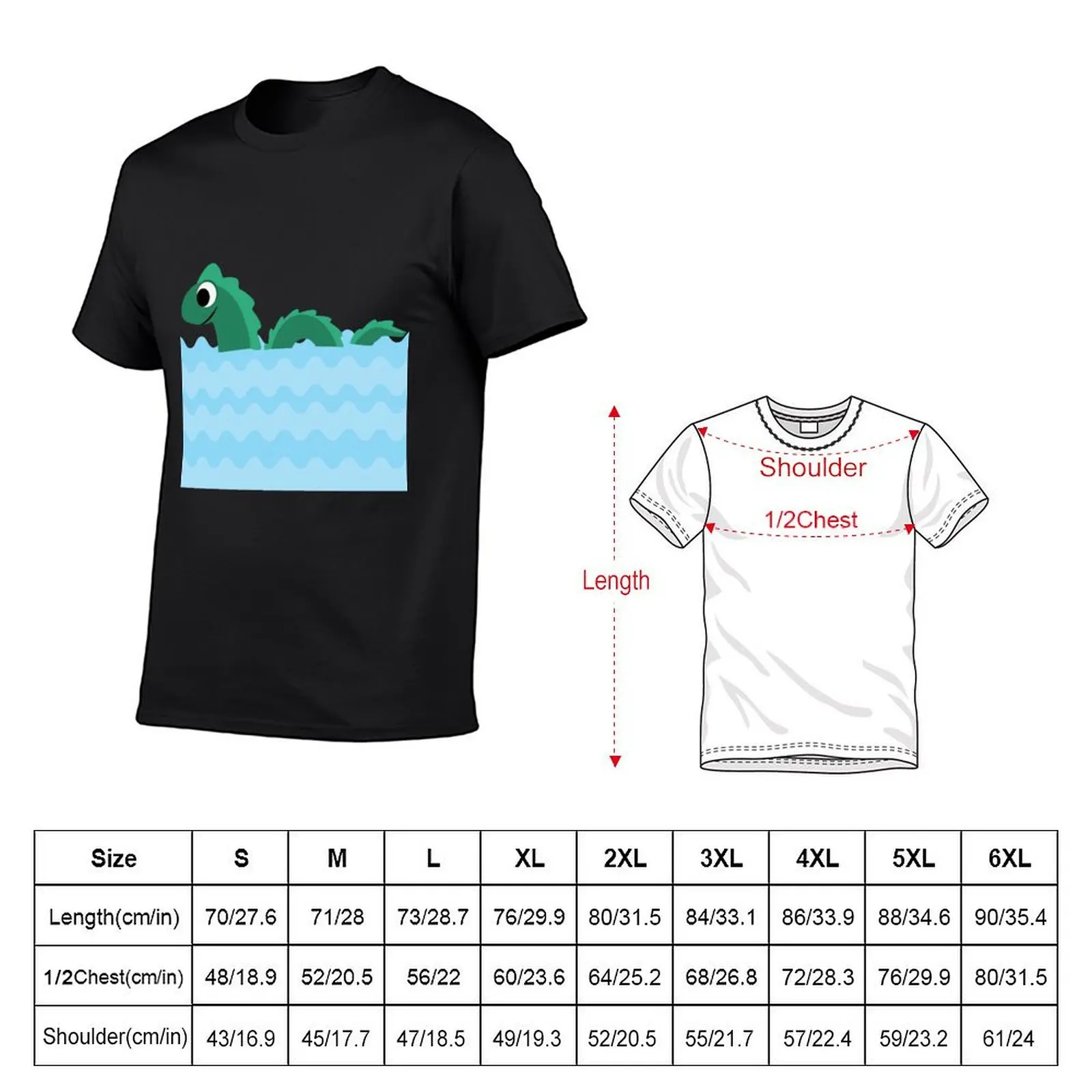 Mysterious Sea serpent T-Shirt essential t shirt custom shirt vintage graphic tee mens graphic t-shirts hip hop