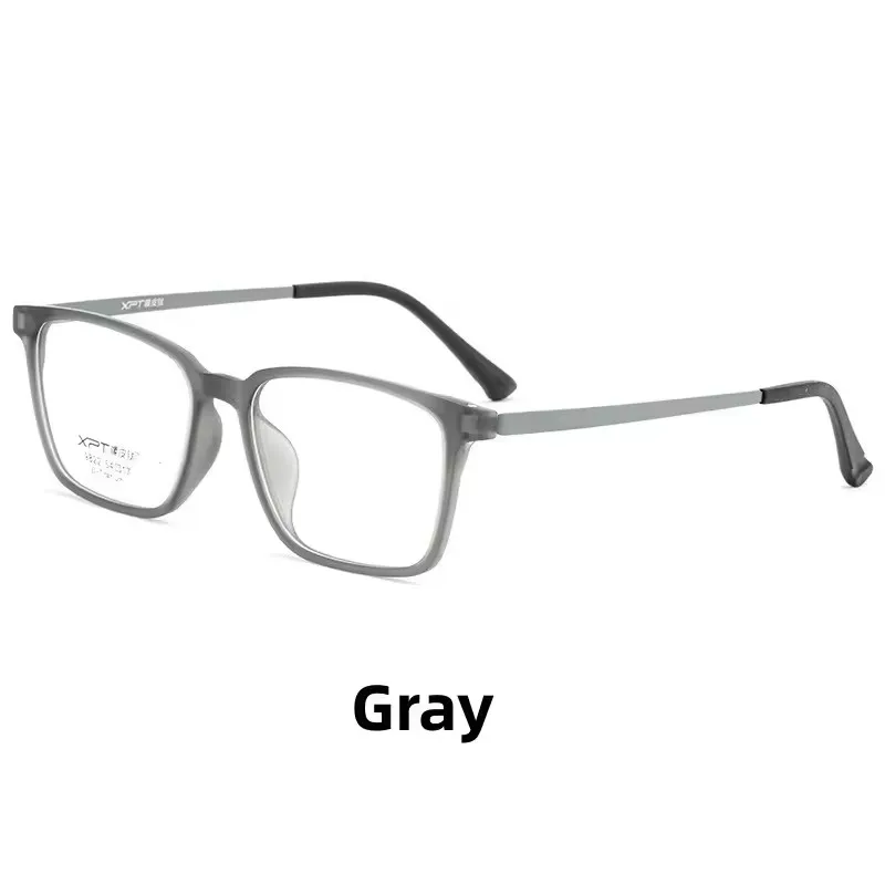 Fashion Eyewear Retro Square Titanium TR90 Large Size Eyeglasses Frame Men Women Anti Blue Light Anti Radiation Glasses 9822