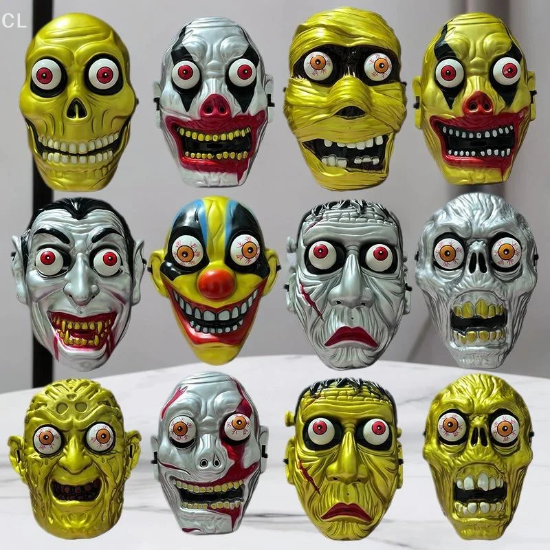 Horror Mask Role Play Comfortable And Breathable Halloween Dress Up Cosplay Props Grimace Mask Horror Props