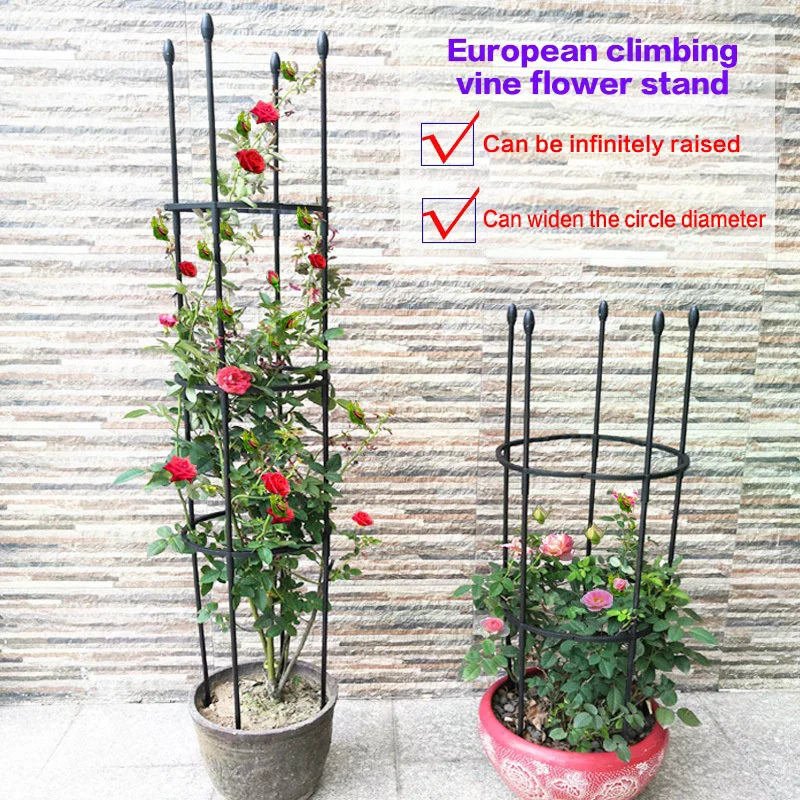 Garden Stackable Vertical Trellis For Growing Indoor Plants And Flowers Climbing Plant Support Rustproof Pea Frame Tomato Cage