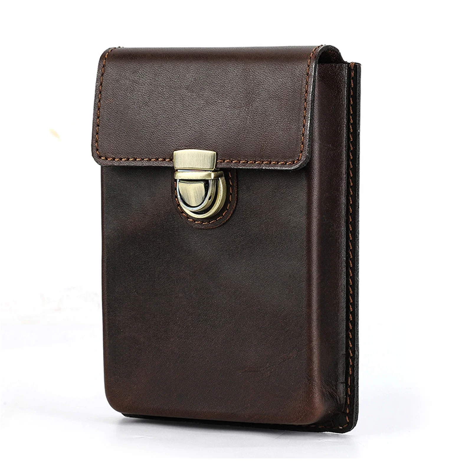 New Luxury Leather Pen Case Personalized and Creative Detachable Drawer Style 5-slot Pen Bag