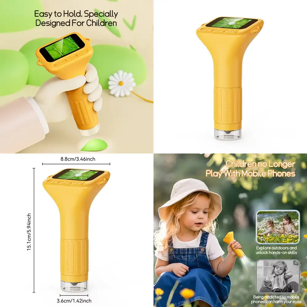 

Christmas Gifts Handheld Digital Microscopes 1000X Pocket Mini Microscope Toy Educational Toys