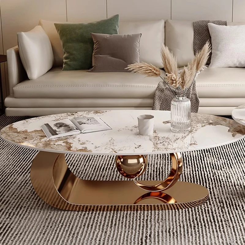 Modern Metal Coffee Tables Luxury Nordic Home Minimalist Coffee Tables Aesthetic Design Table Basse De Salon Decoration