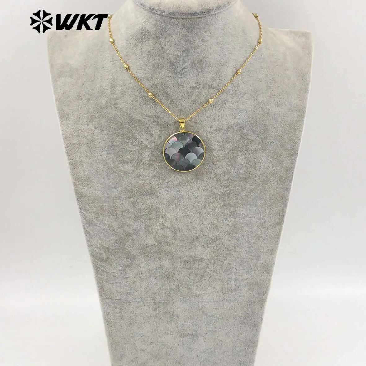 

WT-JN312 Penguin Shell Minority Exquisite Necklace With 18k Real Gold Plated For Girls Precious Gifts